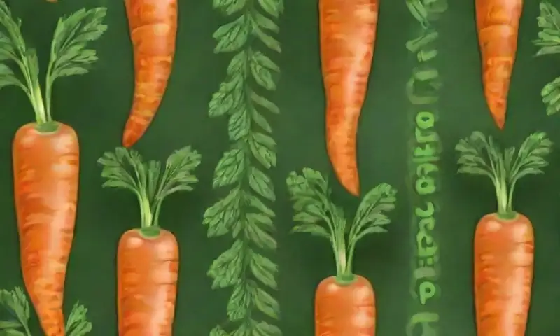 Caras vibrantes y textura suave resaltan una composición armoniosa de zanahorias y jarra de jarabe, destacando frescura y bienestar